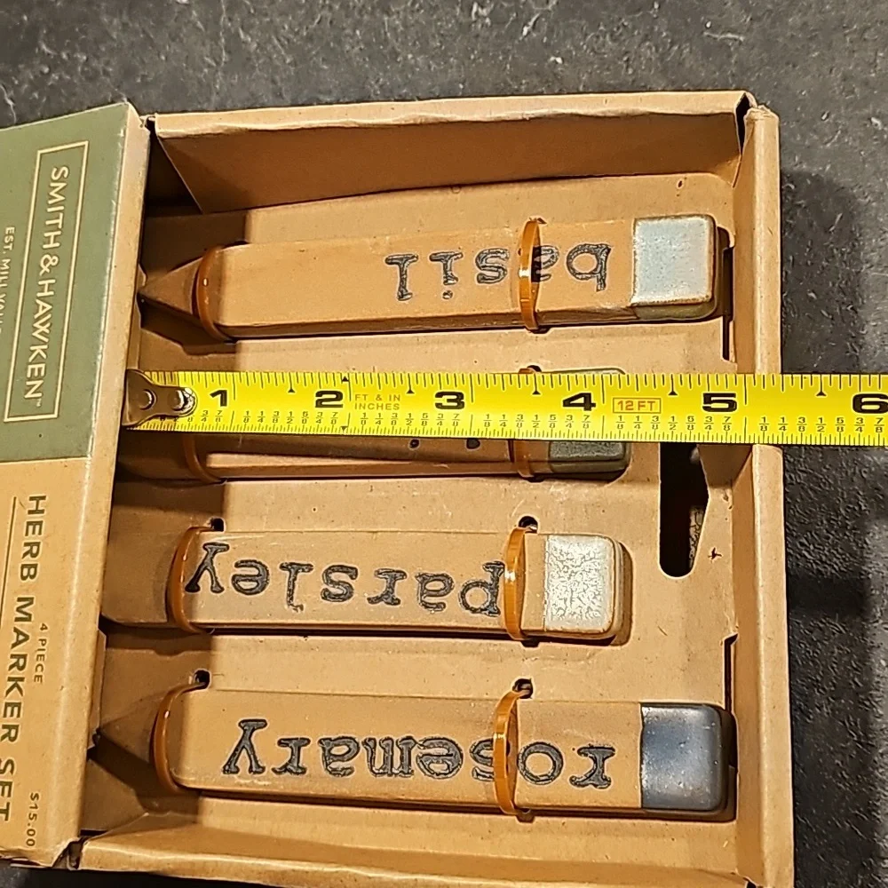 Smith & hawken 4 pc stoneware herb market set - Picture 5 of 5